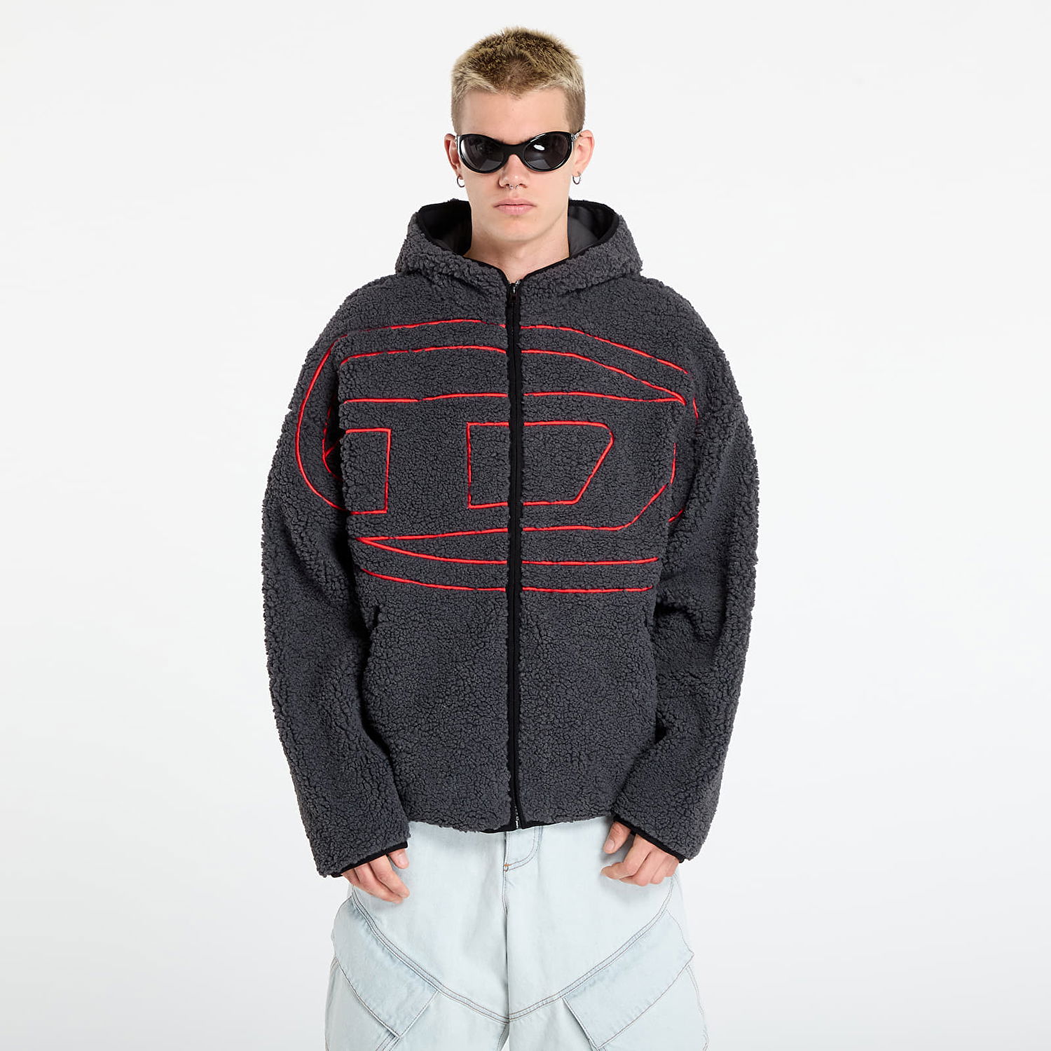 Sweatshirt Diesel Diesel S-Zat Fleece Hoodie Grå | A18947_0KIBT 9AW, 0
