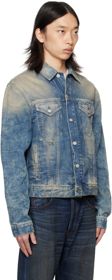 Jakke Acne Studios Acne Studios Distressed Denim Jacket Blå | C90196-, 4