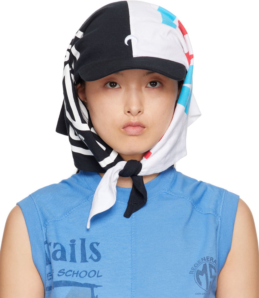 Hat Marine Serre Marine Serre Regenerated Graphic Veiled Cap Flerfarvet | UHG029A UJER0009