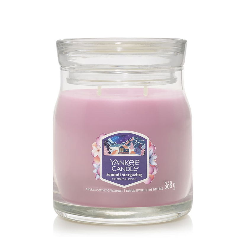 Stearinlys Yankee Candle Signature Medium Jar 2 Wicks Summit Stargazing Universal Lyserød | 43503