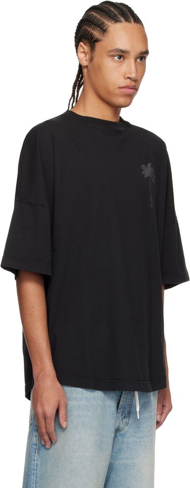 T-shirt Palm Angels Palm Angels Palms Over T-Shirt Sort | PMAA002S25JER0041313, 1