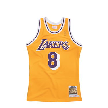 Jersey Mitchell & Ness NBA AUTHENTIC JERSEY LOS ANGELES LAKERS HOME 1996-97 KOBE BRYANT #8 Gul | AJY4GS18091-LALLTGD96KBR, 0