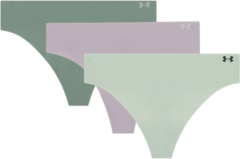 Trusser Under Armour Under Armour Pure Stretch 3-Pack Thong Underwear Grøn | 1383893-009