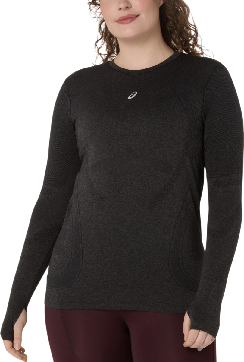 T-shirt Asics ASICS Road Seamless Long Sleeve Top Sort | 2012d290-001