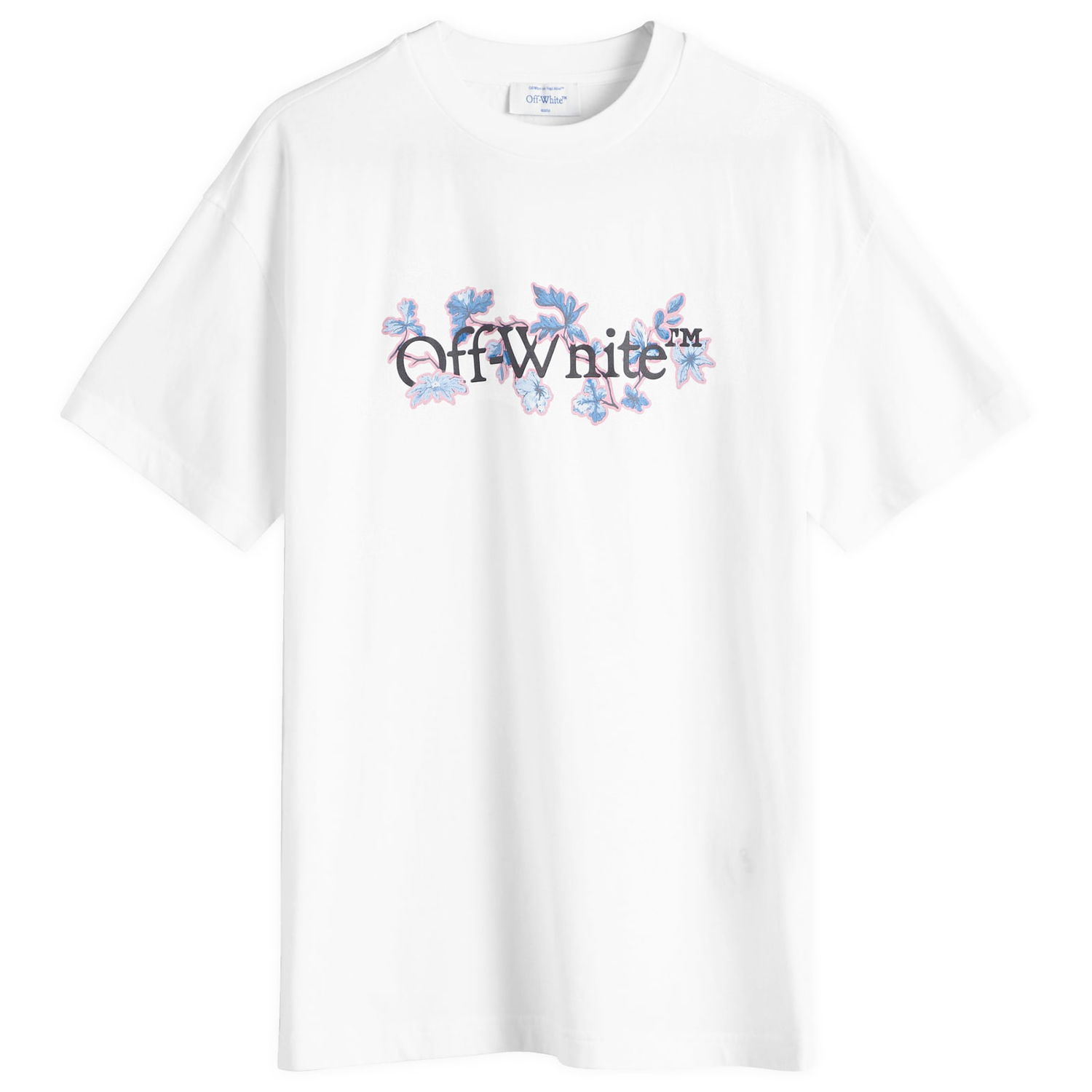T-shirt Off-White Flower Bookish Reg T-Shirt Hvid | OWAA089F24JER0030184, 0