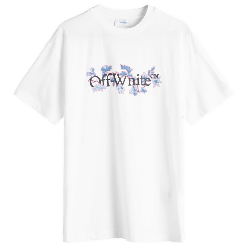 T-shirt Off-White Flower Bookish Reg T-Shirt Hvid | OWAA089F24JER0030184