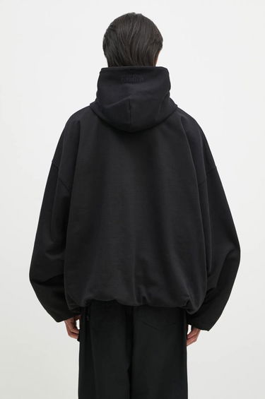 Sweatshirt VETEMENTS Oval Logo Cropped Boxy Hoodie Sort | UA66HD600BR, 2