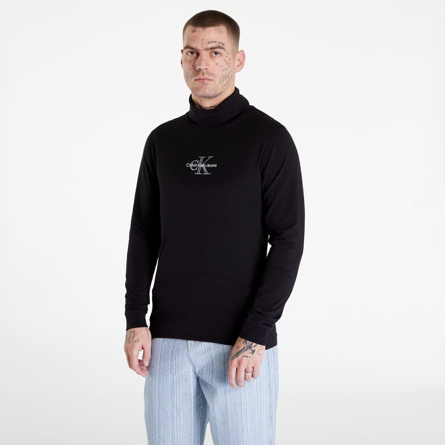 Sweater CALVIN KLEIN Monologo Roll Neck Sort | J30J321701 BEH, 0