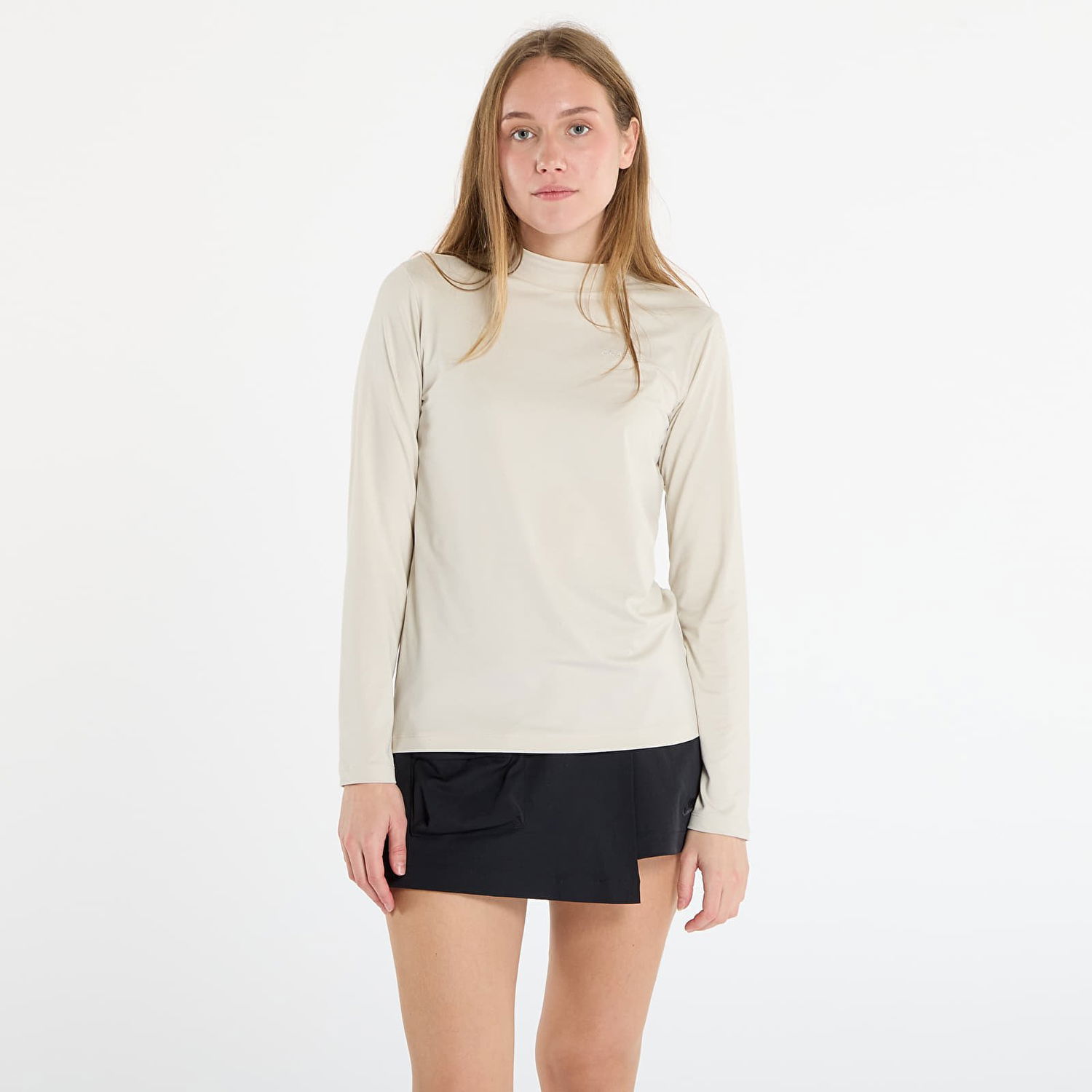 T-shirt Craft Flow Long Sleeve Mock Neck Top Beige | 1916290-214200, 0