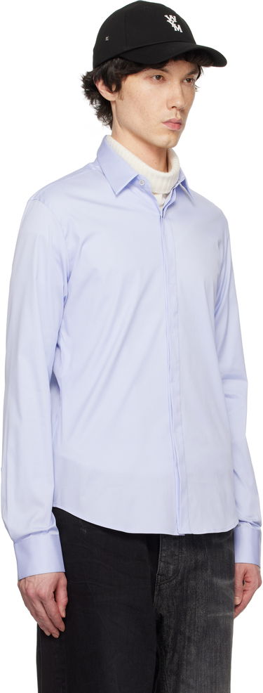 Skjorte WOOYOUNGMI WOOYOUNGMI Concealed Button Shirt Hvid | W251DS01, 4
