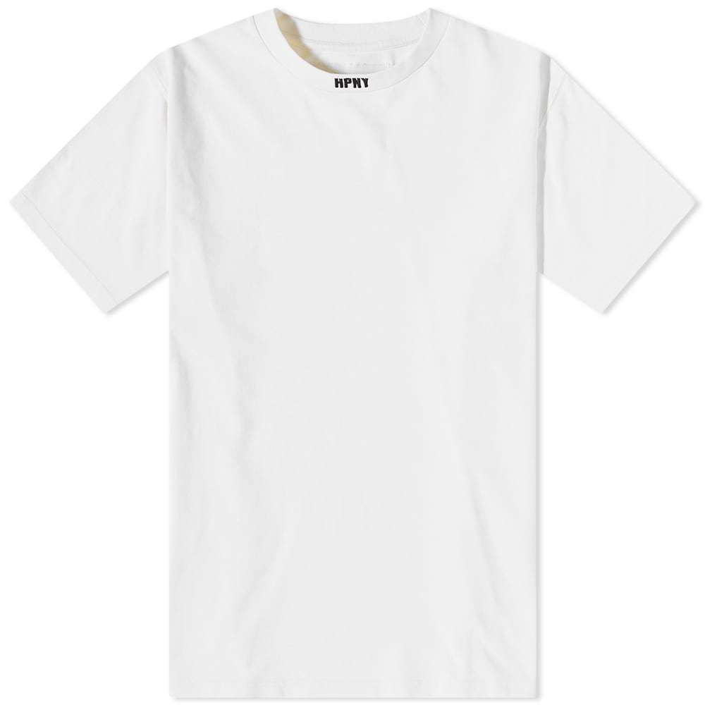 T-shirt HERON PRESTON HPNY Emblem Tee Hvid | HMAA034C99JER0020110, 0