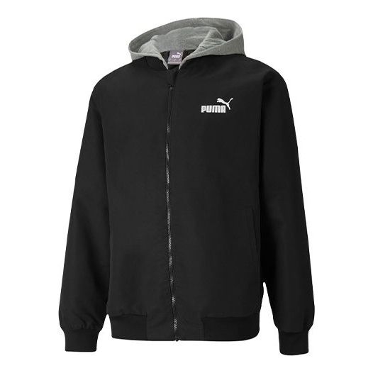 Bomberjakke Puma Block Hooded Jacket Sort | 587153-01