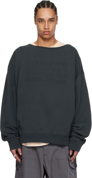 Sweater Maison Margiela Maison Margiela Embroidered Sweatshirt Grå | S50GU0230 M25017, 0