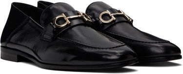 Sneakers og sko FERRAGAMO Salvatore Ferragamo Hybrid Gancini Ornament Loafers Sort | 778971, 3