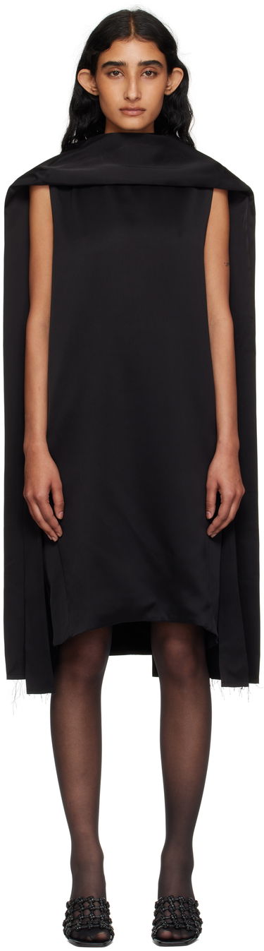 Kjole TOTEME Cocoon Scarf Minidress Sort | 253-WRD0198-FB0382, 0