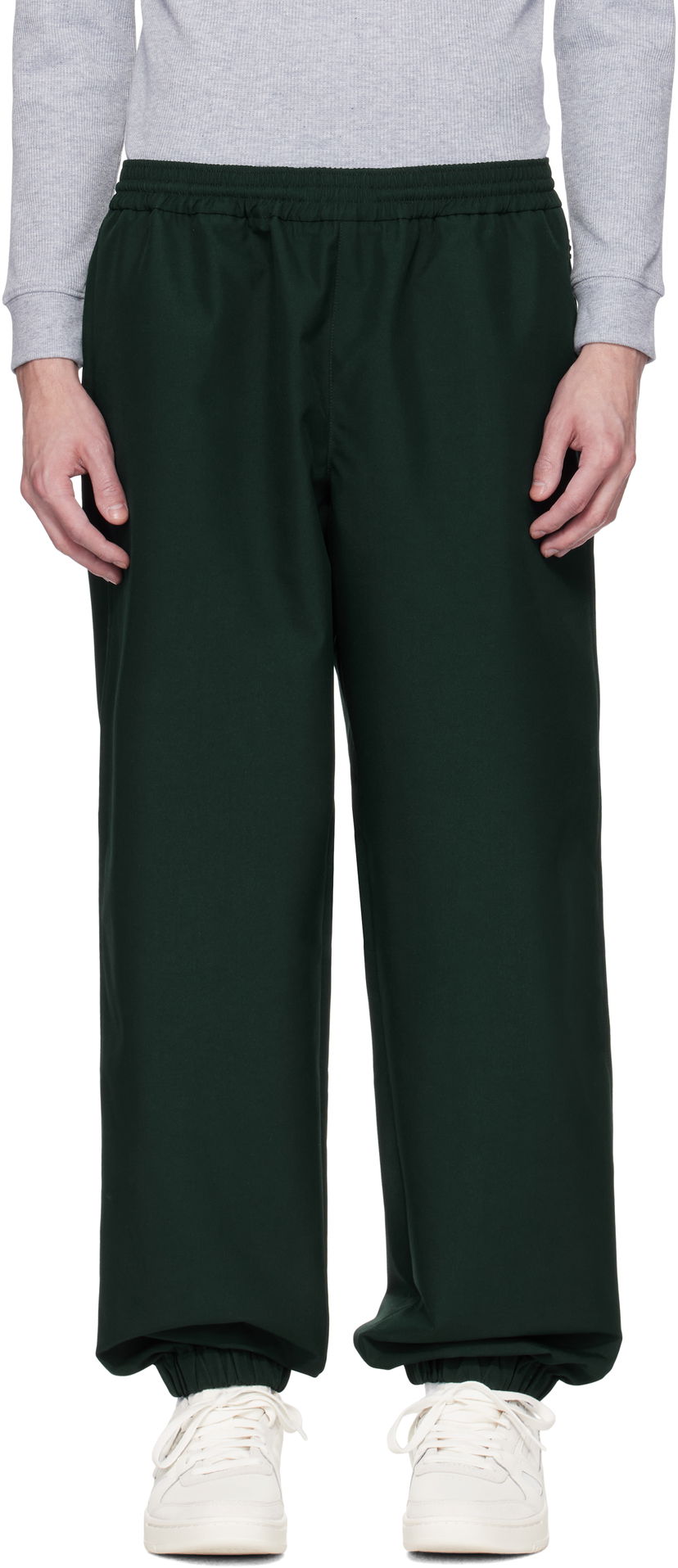 Joggingbukser Lacoste Lacoste Runway Oversized Twill Trousers Grøn | XH6770