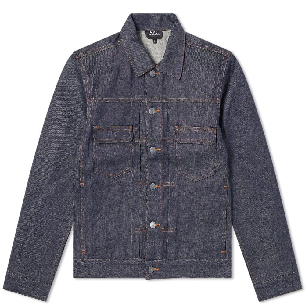 Jakke A.P.C. A.P.C. Work Jean Jacket Blå | CODBS-H02191-IAI, 0