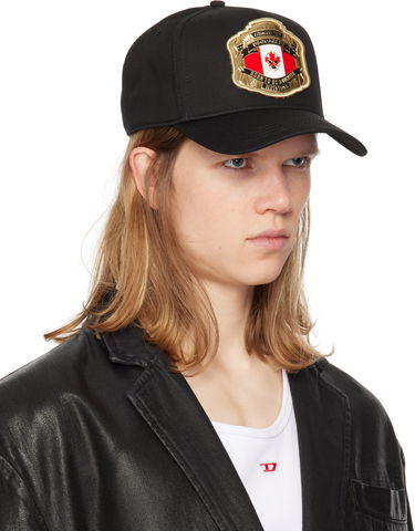 Kasket DSQUARED2 Dsquared2 Boxeur Patch Baseball Cap Sort | BCM0903-05C00001-2124, 1
