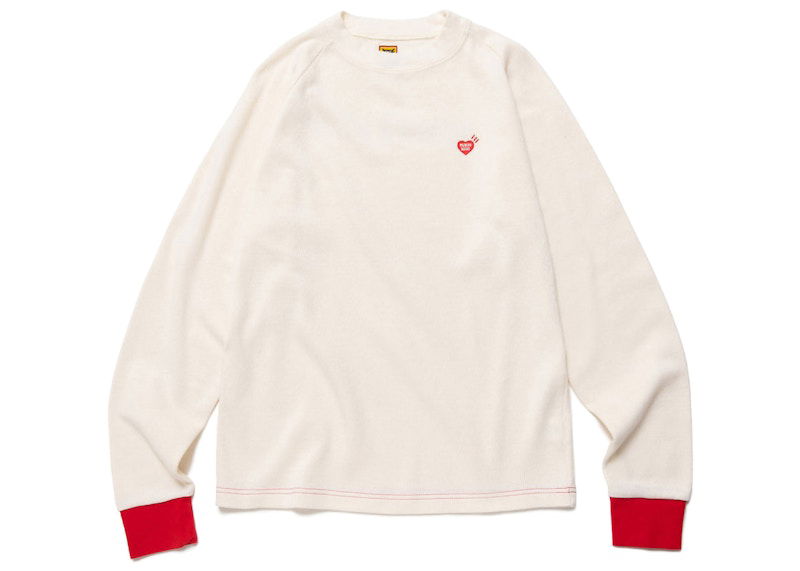 T-shirt Human Made Long Sleeve Thermal T-Shirt Hvid | HM24CS015