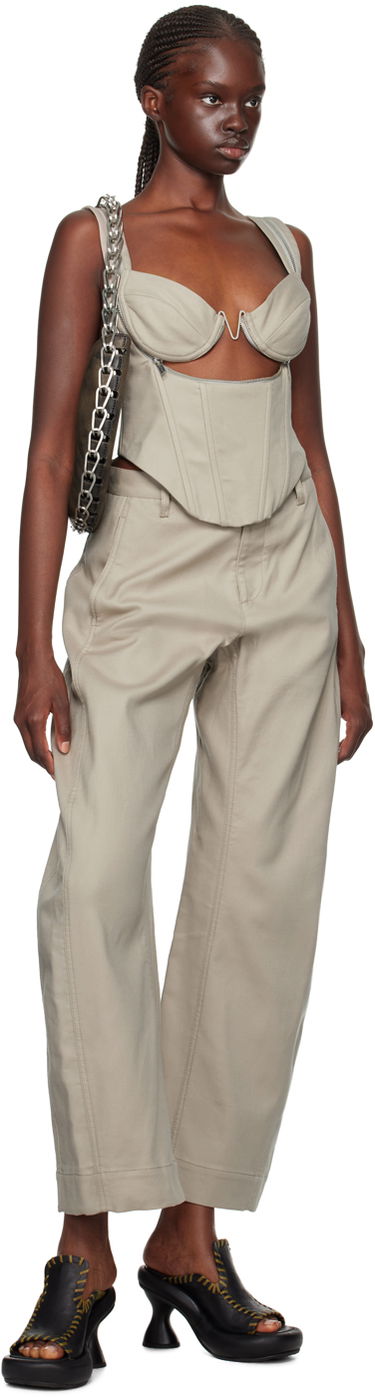 Bukser Dion Lee Arch Trousers Beige | C2162F23, 3
