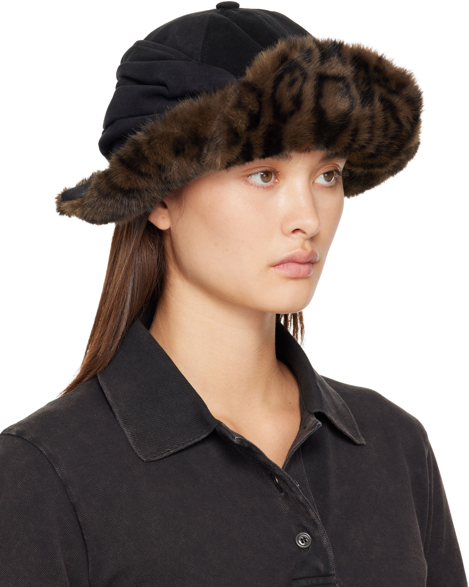 Kasket Andersson Bell Andersson Bell Faux Fur Leopard Print Ear Flap Cap Flerfarvet | aaa500u, 1