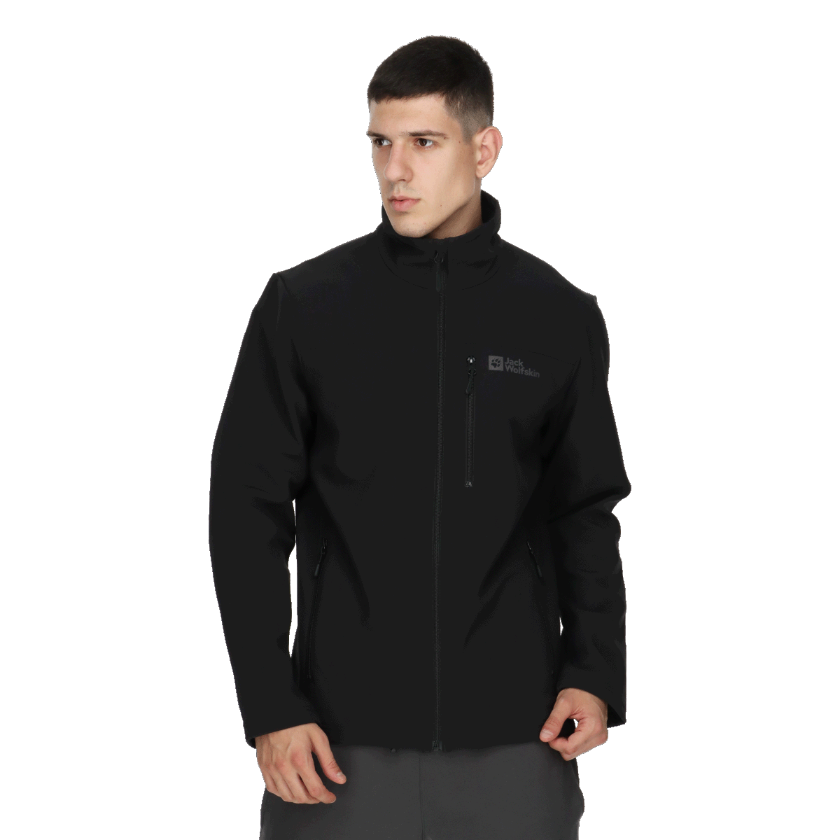 Jakke Jack Wolfskin WHIRLWIND Softshell Jacket Sort | 1305802-6000, 0