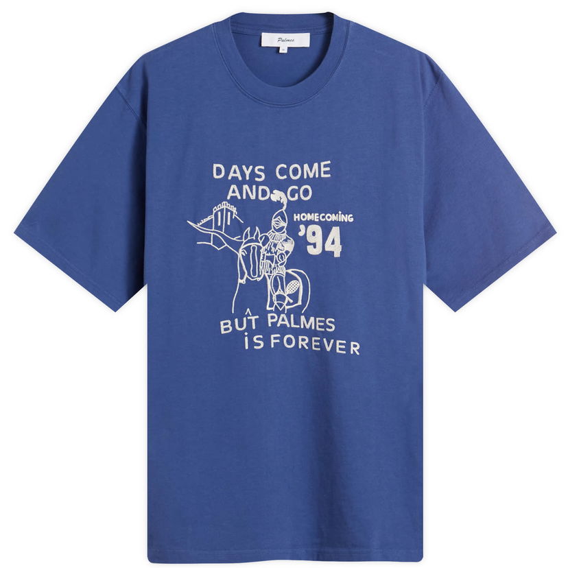 T-shirt Palmes Palmes Forever Graphic T-Shirt, Size Small Blå | P10-0056-677