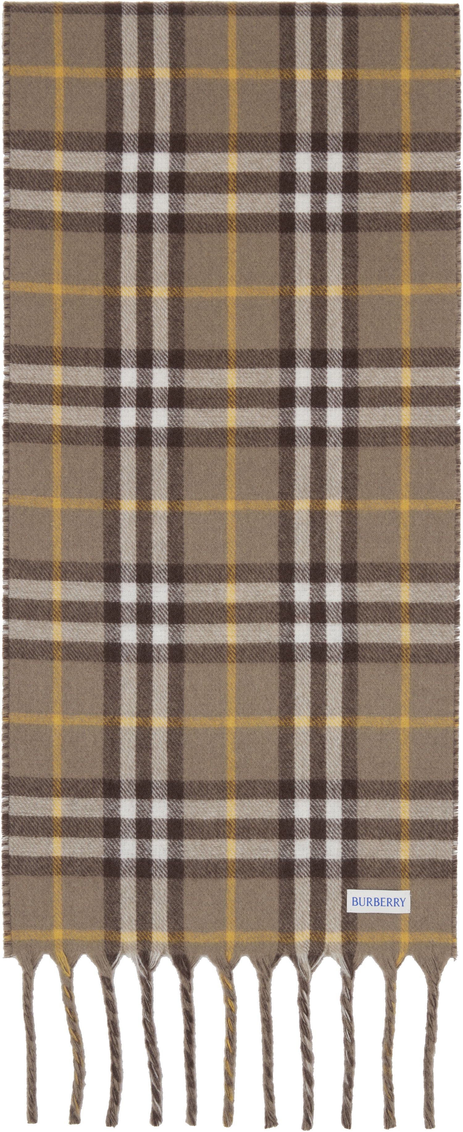 Tørklæde Burberry Burberry Reversible Knight Stamp Scarf Brun | 8109747, 1