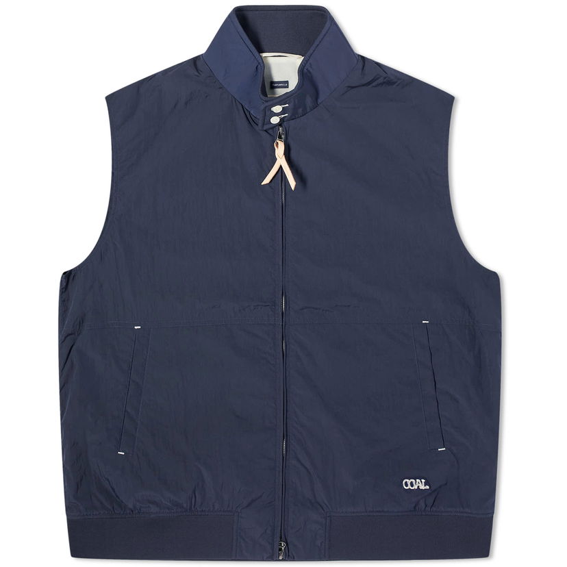 Vest NANAMICA Zip Up Wind Vest in Blå | SUAS412E-DN