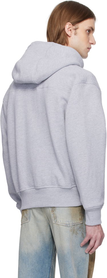 Sweatshirt Rhude Rhude Classique Full-Zip Hoodie Grå | RHSS25HO01229, 2