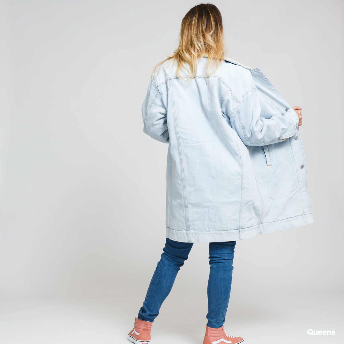 Frakker Levi's Reversible Sherpa Coat reverse Blå | 24776-0000, 1