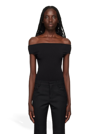 Krop AMI Shoulder Bodysuit Sort | FTP603.JE0009