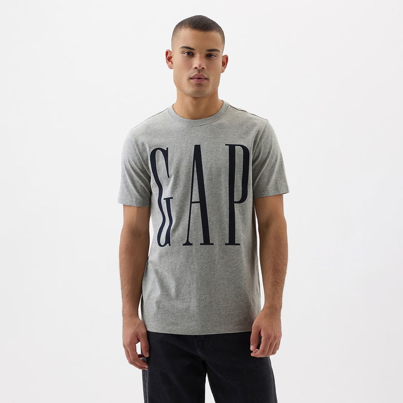 T-shirt GAP Logo Tee Heather Grey Grå | 866774-02