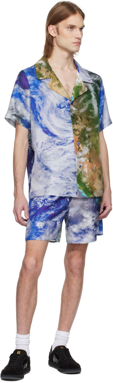 Shorts Balmain Balmain Earth Print Shorts Flerfarvet | EH0PA145SE89, 3