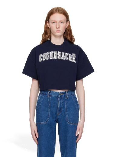 T-shirt AMI 'Coeur Sacré' T-Shirt Mørkeblå | FTS009.726
