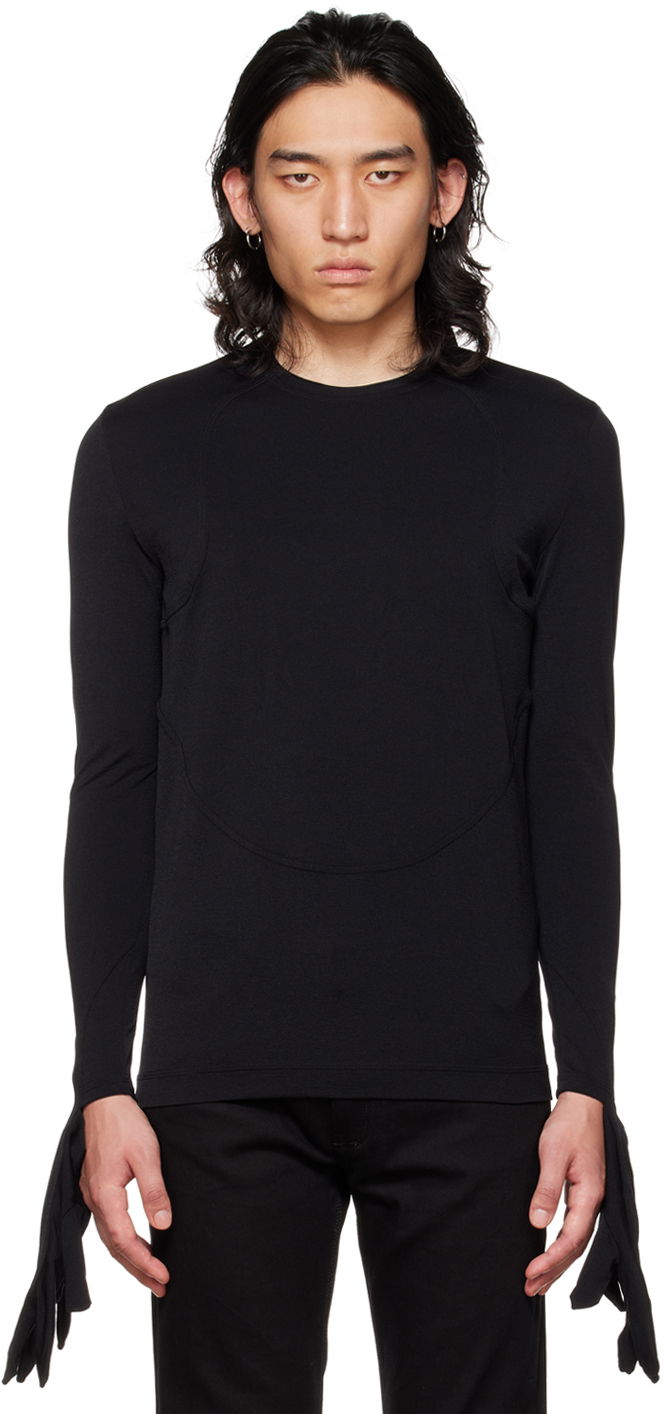 T-shirt Givenchy Black Long Sleeve T-Shirt Sort | BM60V63Y8J001