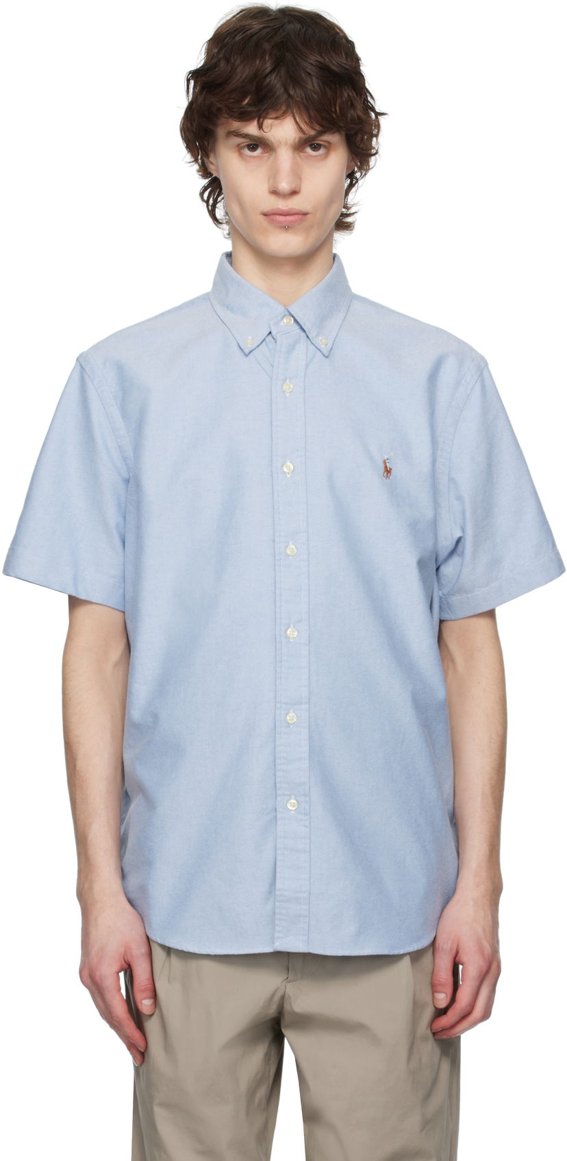 Skjorte Polo by Ralph Lauren Ralph Lauren Classic Fit Oxford Shirt Blå | 710794942002