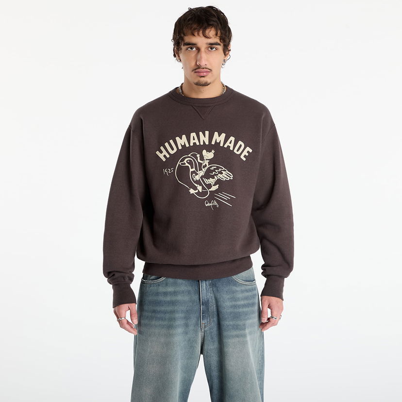 Sweatshirt Human Made Tsuriami Graphic Sweatshirt Brun | HM30CS029CH
