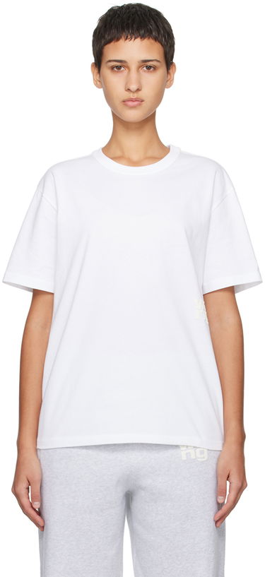 T-shirt Alexander Wang Puff Logo T-Shirt Hvid | 4CC3221357, 0