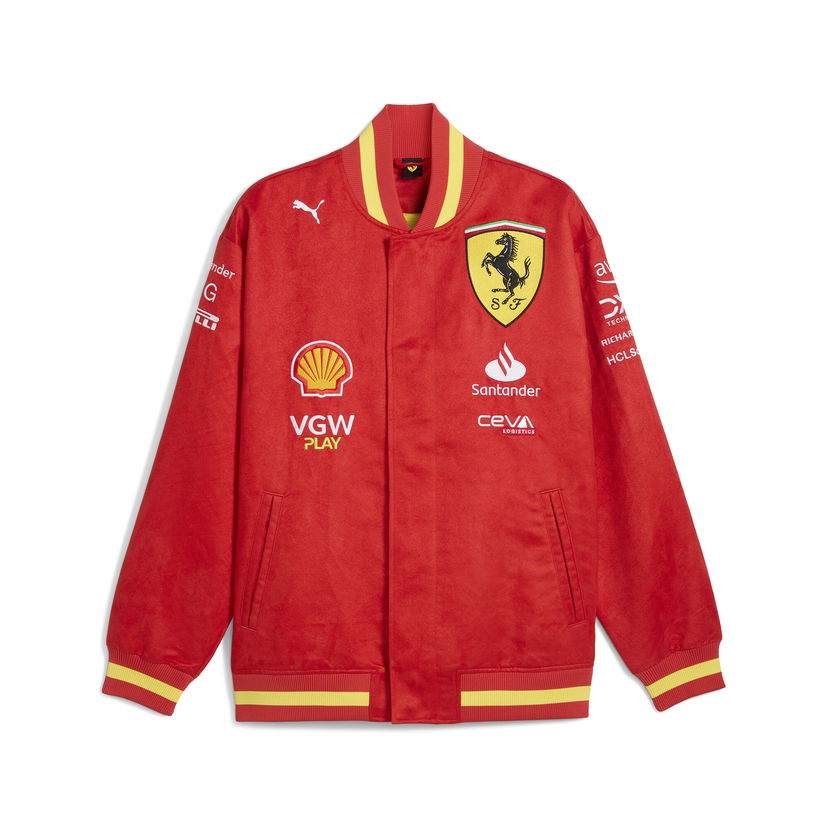 Bomberjakke Puma Scuderia Ferrari Team Men's Varsity Jacket Rød | 763606_01
