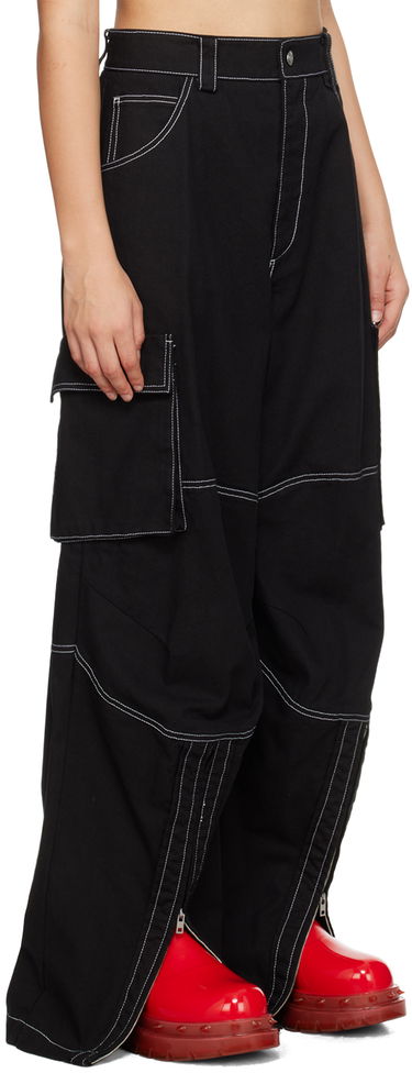 Cargo bukser We11done We11done Topstitching Cargo Pants Sort | WD-PT3-23-218-W-BK, 1