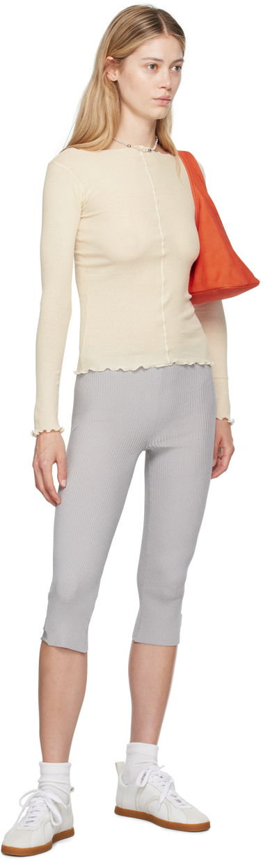 T-shirt Baserange Off-White Pama Long Sleeve T-Shirt Beige | TTPAL-RB-000, 3
