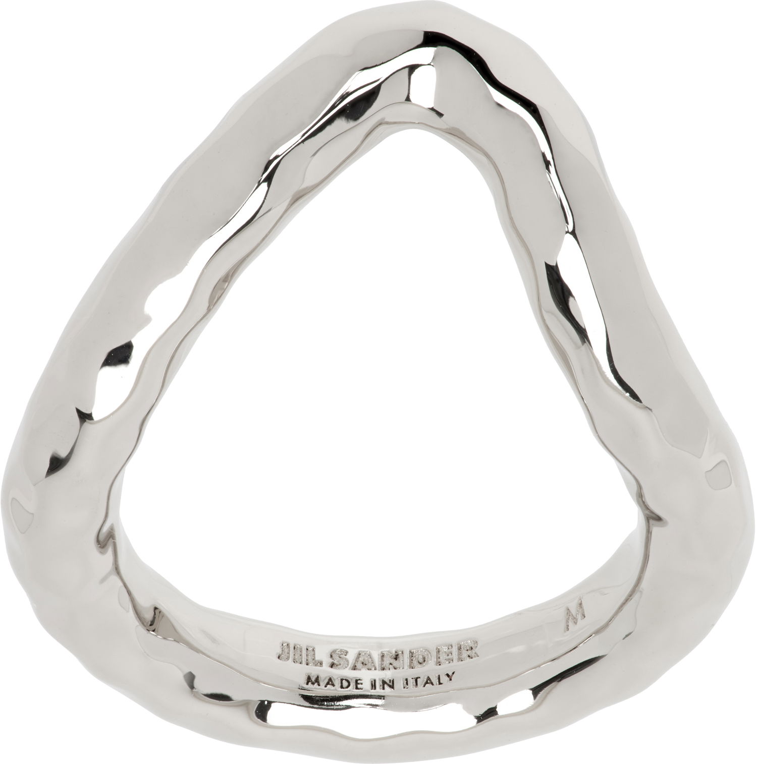 Ring Jil Sander Jil Sander Hammered Ring Metalisk | J11UQ0073_P6959, 0