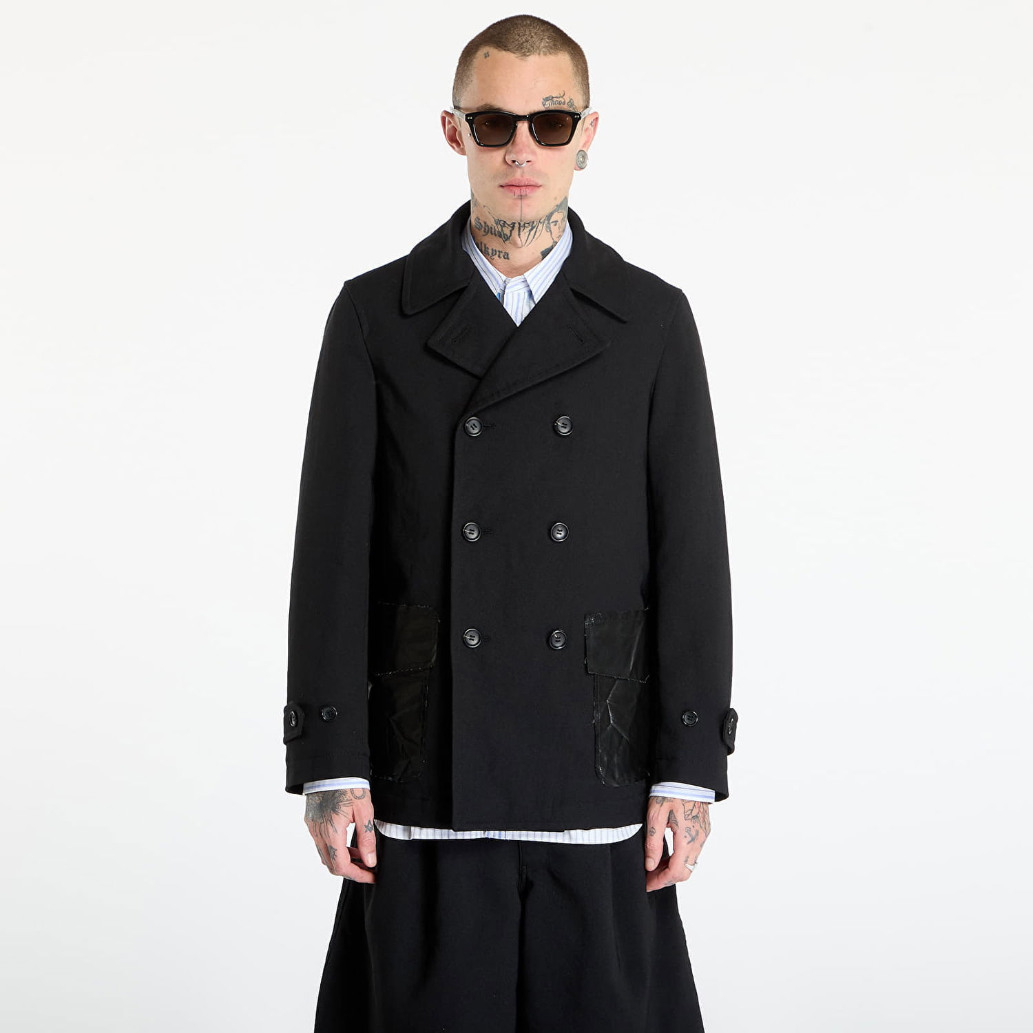 Frakker Comme des Garçons Comme des Garçons SHIRT Double Breasted Coat Sort | FP-C501-W25 Black, 0
