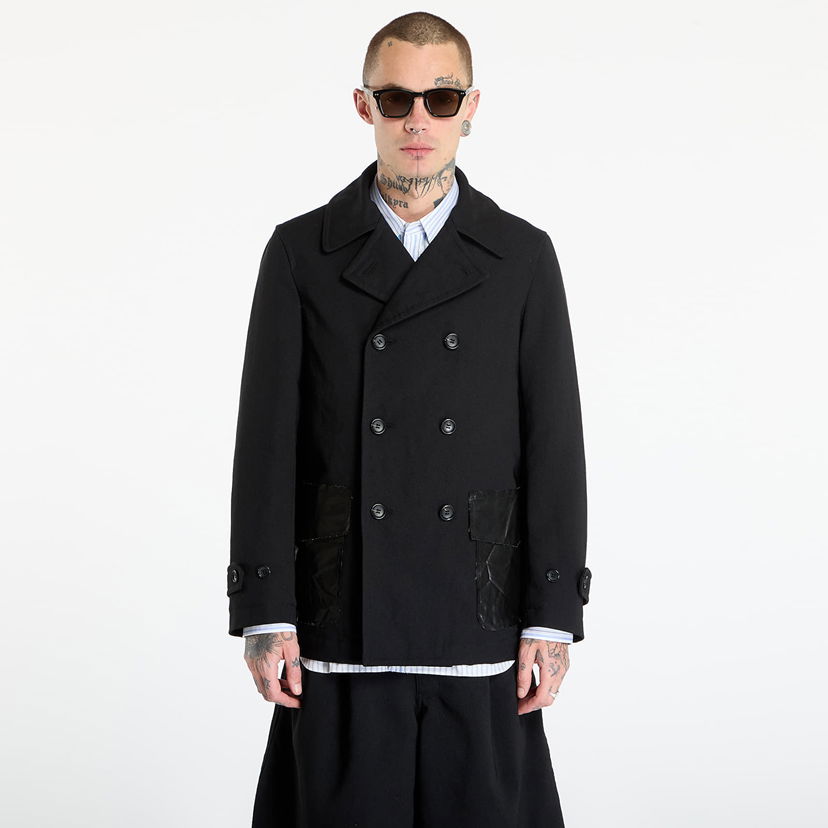 Frakker Comme des Garçons Comme des Garçons SHIRT Double Breasted Coat Sort | FP-C501-W25 Black