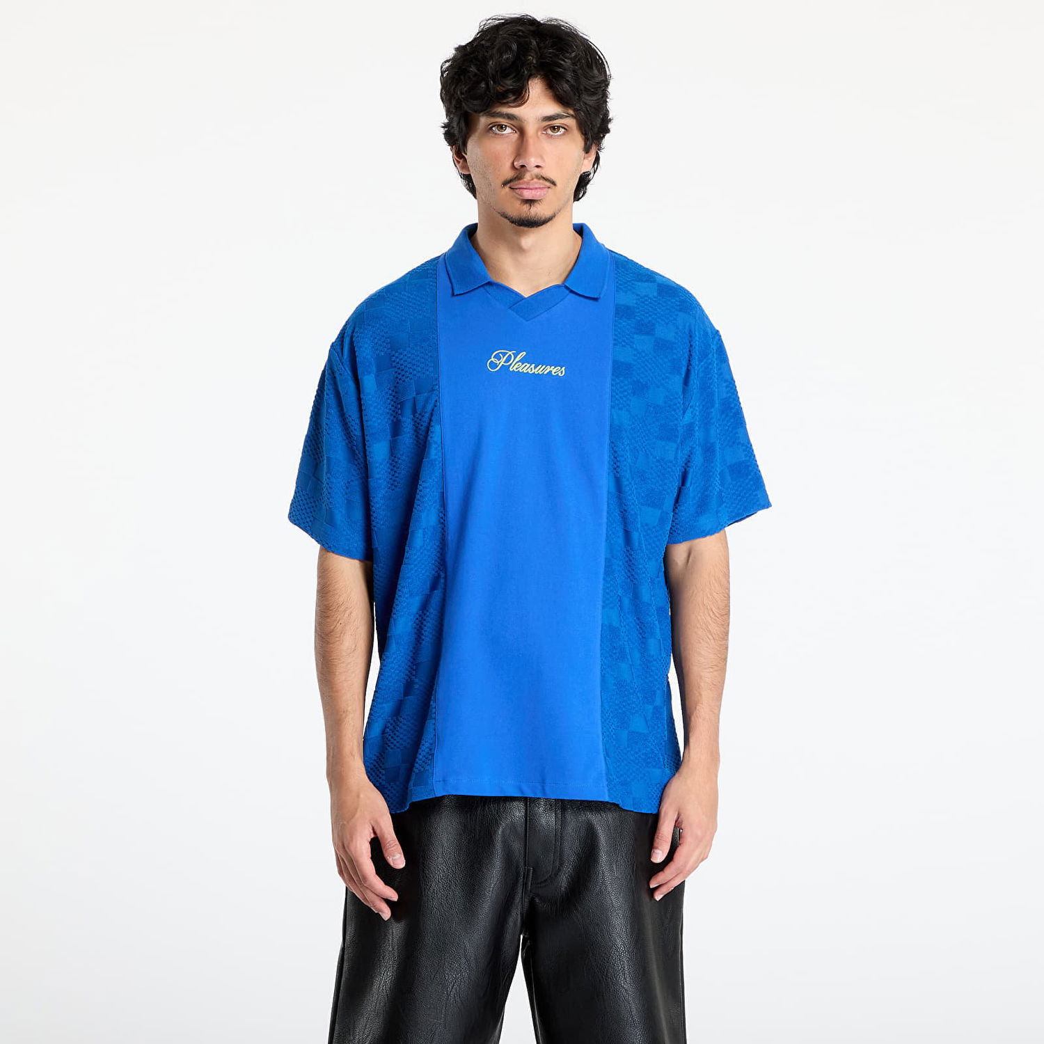 Polo skjorte Pleasures PLEASURES Planets Polo T-Shirt Blå | P25SU014 BLUE, 0