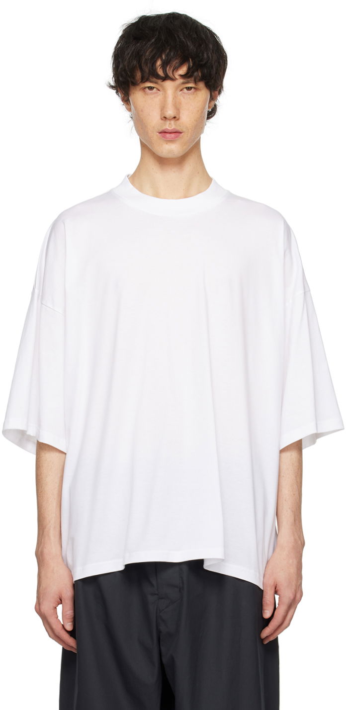 T-shirt Studio Nicholson Studio Nicholson Piu T-Shirt Hvid | PIU SNM-088