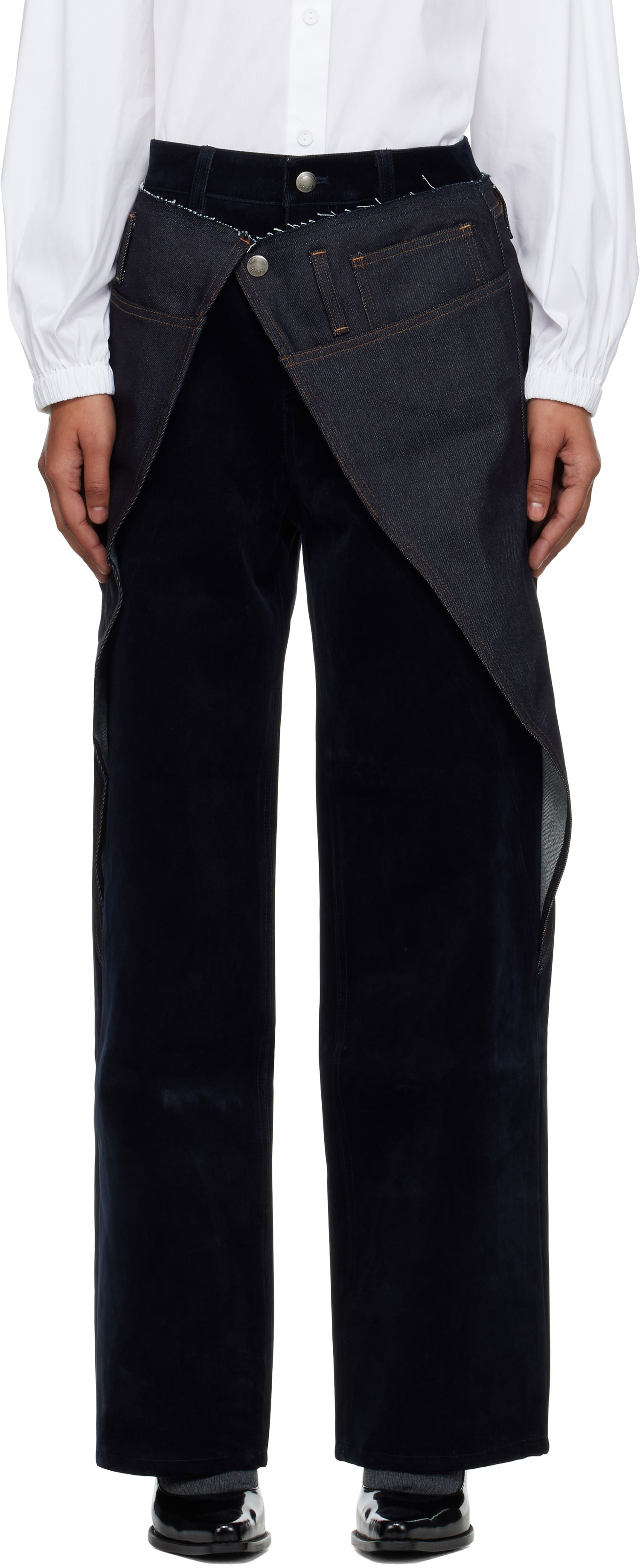 Jeans Andersson Bell Andersson Bell Zoe Wrap Jeans Mørkeblå | apa850w, 0