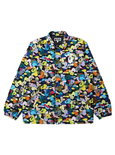 Jakke BAPE Multi Camo College Coach Jacket Grøn | 1G80-140-021