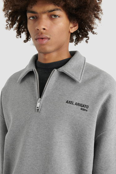 Sweatshirt AXEL ARIGATO Remi Half-Zip Sweater Grå | A2218001, 5